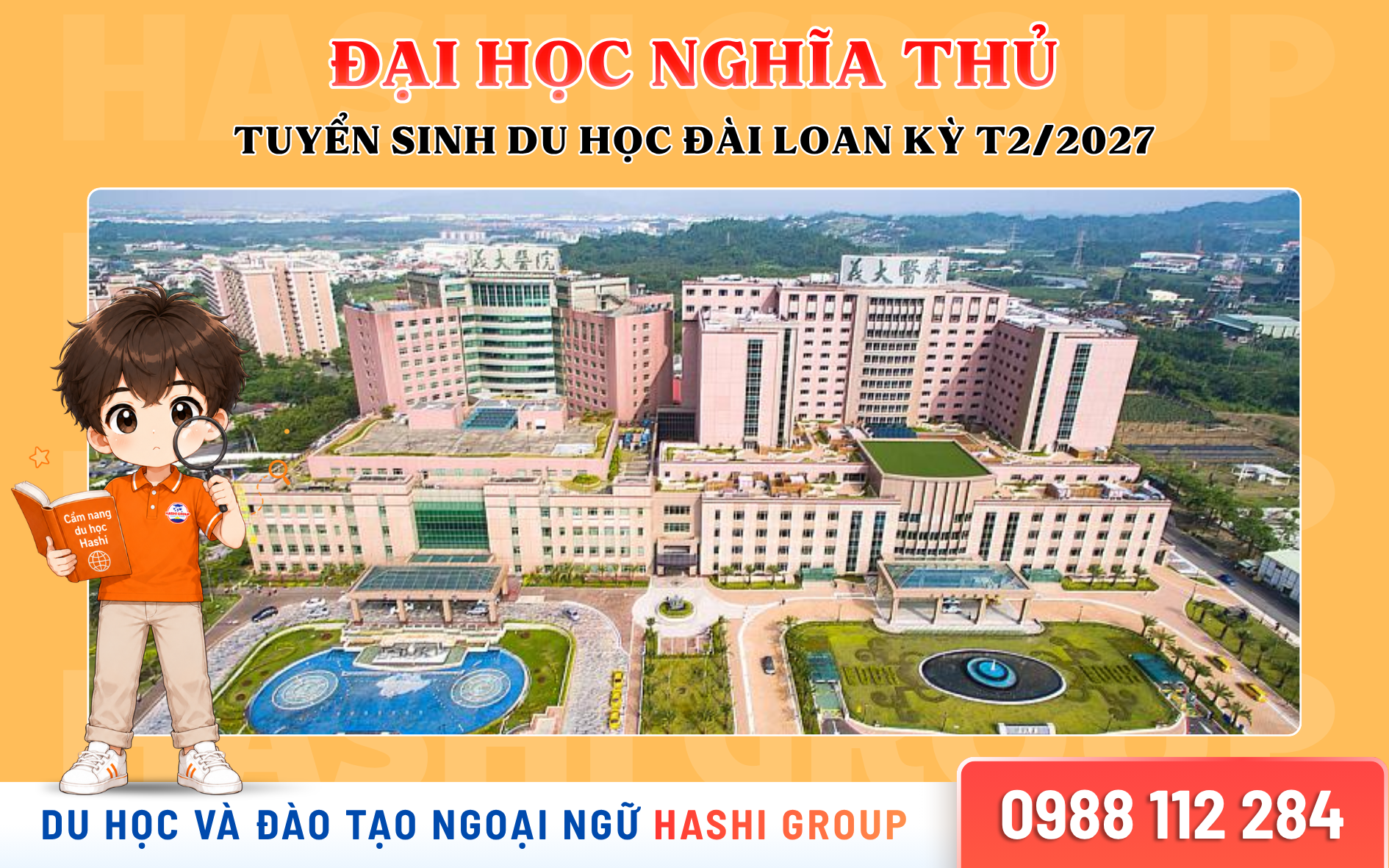 Đại học Nghĩa Thủ - Tuyển sinh du học Đài Loan hệ 1+4 kỳ 2/2027